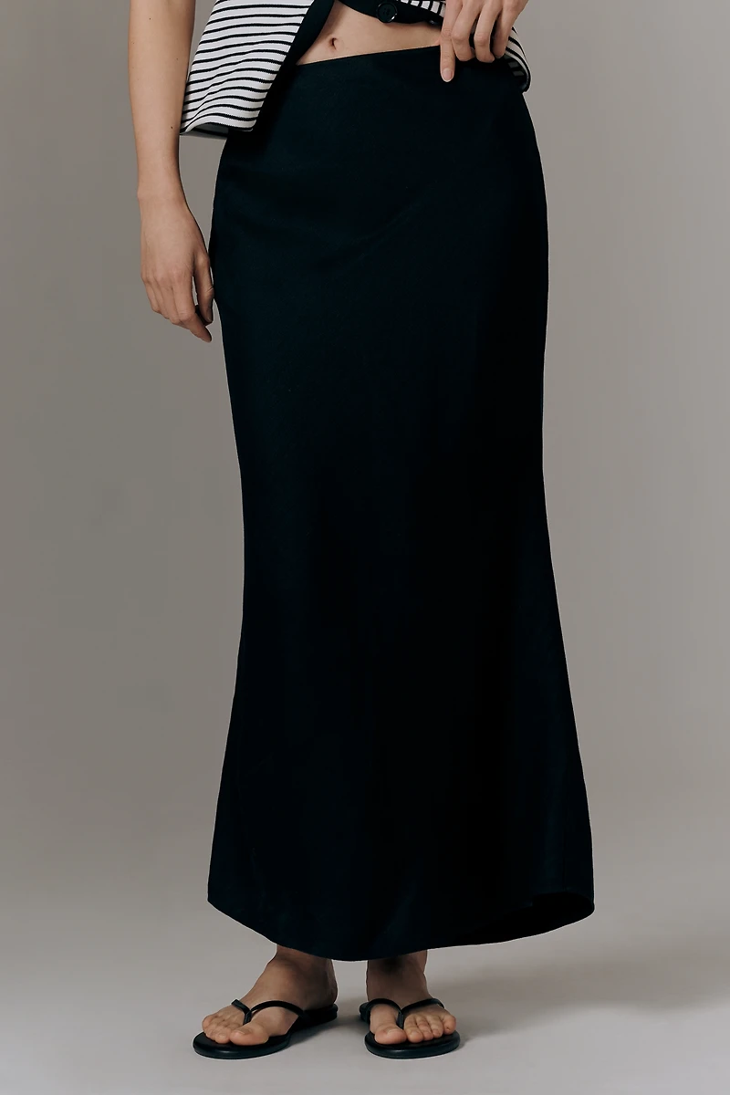 The Tilda Maxi Slip Skirt: Linen Edition