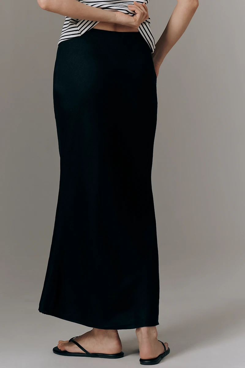 The Tilda Maxi Slip Skirt: Linen Edition