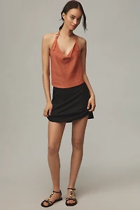 The Tilda Mini Slip Skirt: Linen Edition