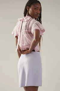 Tilda Mini Slip Skirt: Linen Edition