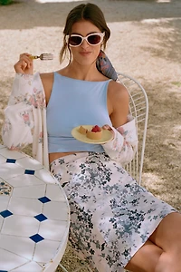 The Tilda Knee-Length Slip Skirt: Linen Edition