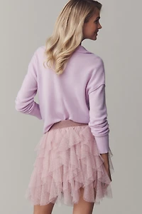 The Chéri Ruffled Tulle Mini Skirt by Anthropologie