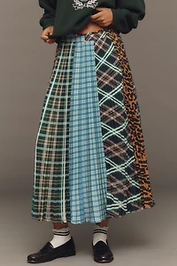 Maeve Sheer Pleated Maxi Skirt