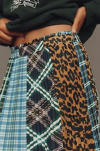 Maeve Sheer Pleated Maxi Skirt