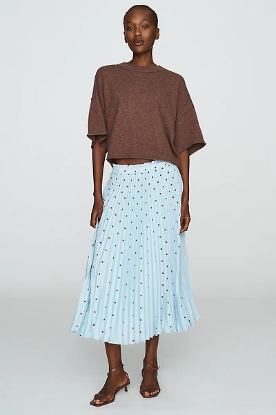 Valerie Pleated Midi Skirt by Maeve