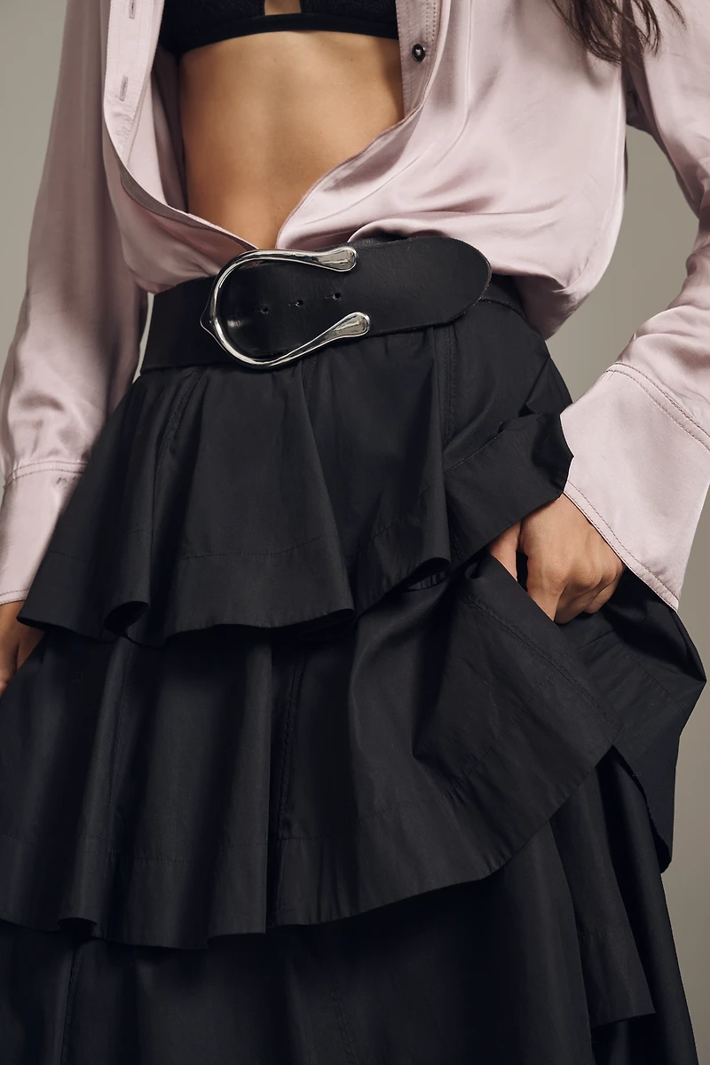 Derek Lam 10 Crosby Perla Tiered Midi Skirt