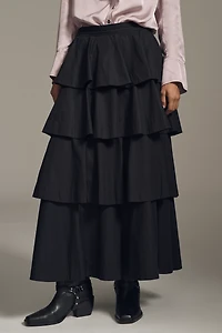 Derek Lam 10 Crosby Perla Tiered Midi Skirt