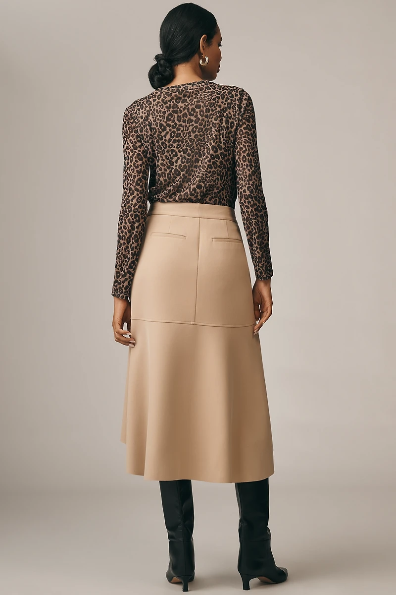 Derek Lam 10 Crosby Nicolette High-Low Midi Skirt