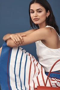 The Jacie Poplin Skirt by Maeve