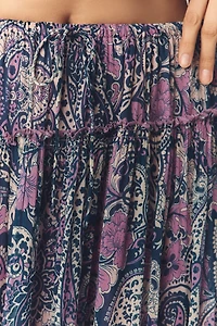 By Anthropologie Ruffled Petticoat Maxi Skirt