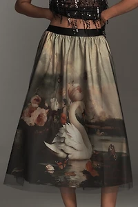 By Anthropologie Wondernight Midi Skirt