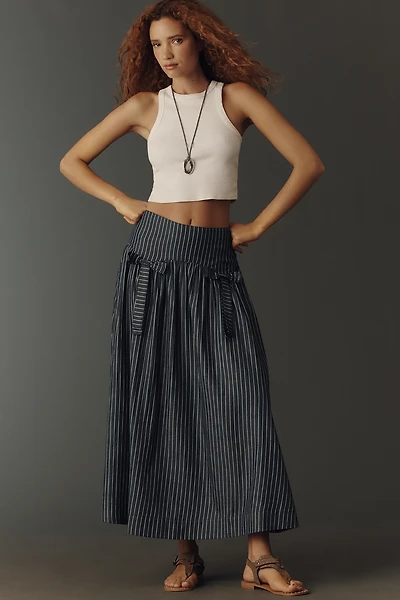 The Tiny Big Sister Drop-Waist Maxi Skirt