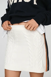 Maeve Preppy Knit Mini Skirt