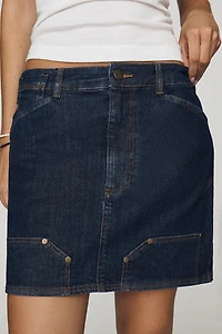 Pilcro Kayden High-Rise Carpenter Mini Skirt