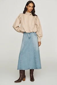Pilcro Denim A-Line Maxi Skirt