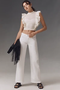 AG Adria Low-Rise Wide-Leg Jeans