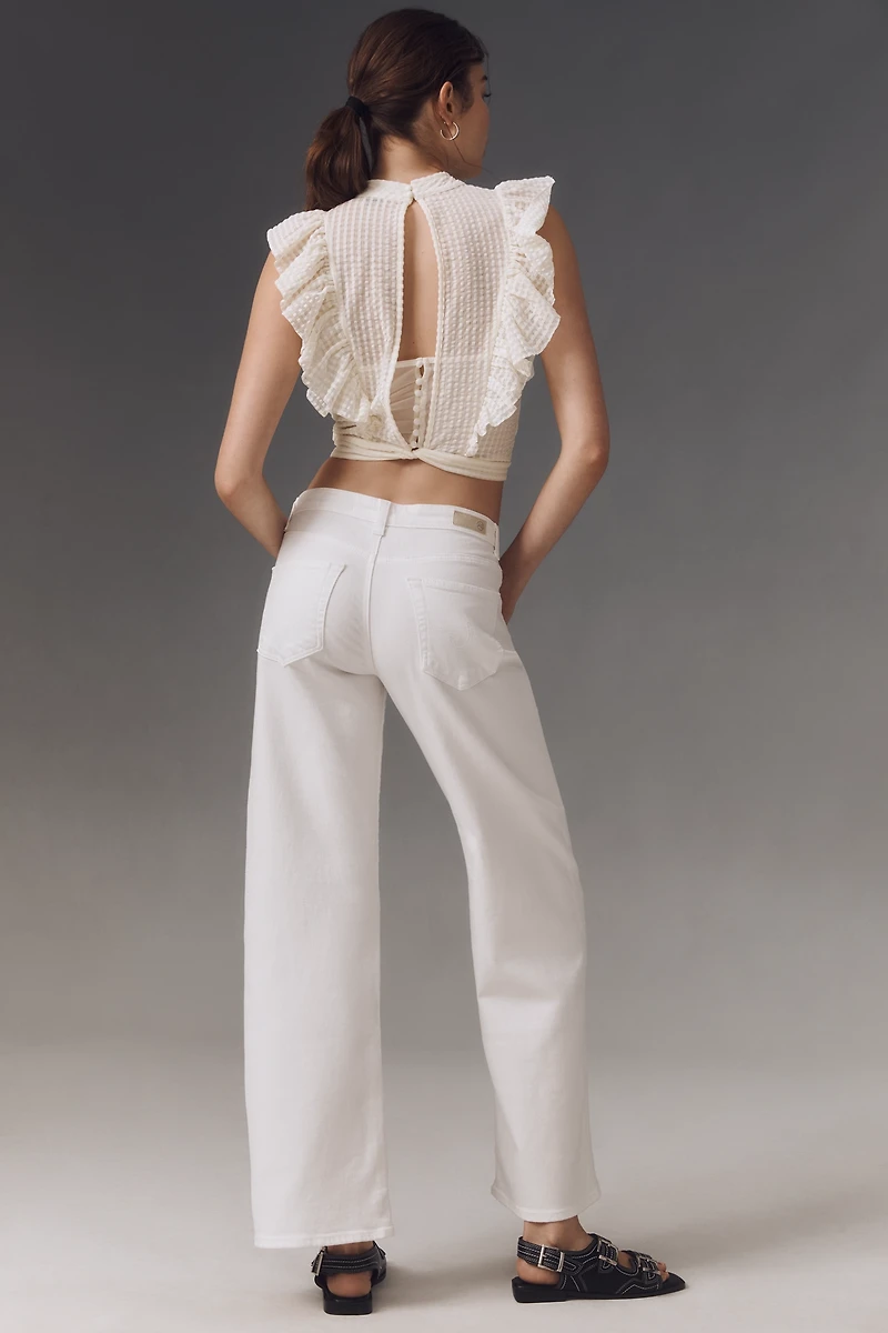 AG Adria Low-Rise Wide-Leg Jeans