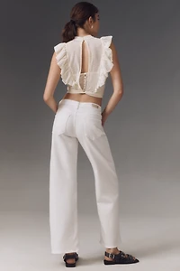 AG Adria Low-Rise Wide-Leg Jeans