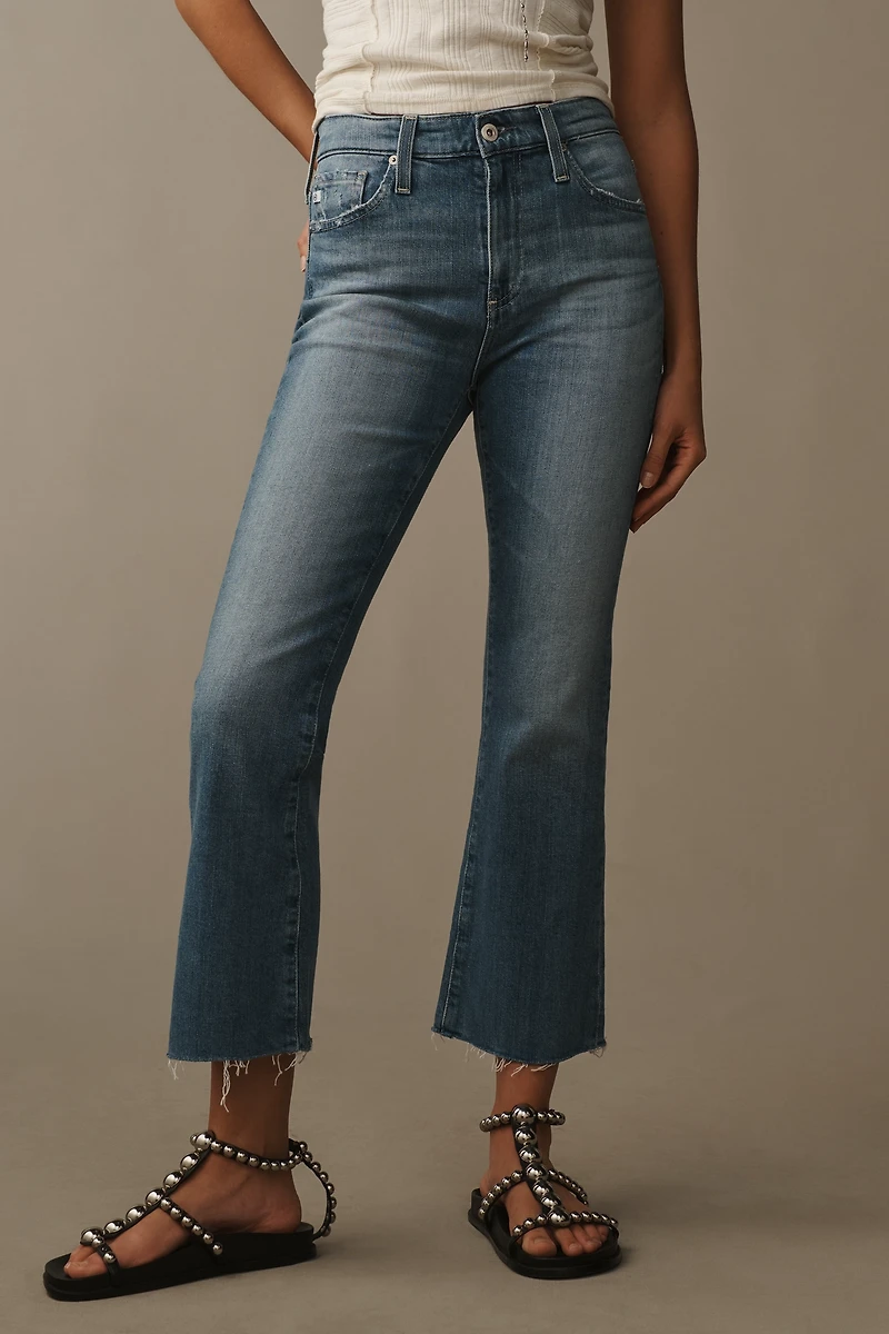 AG Farrah Mid-Rise Crop Bootcut Jeans