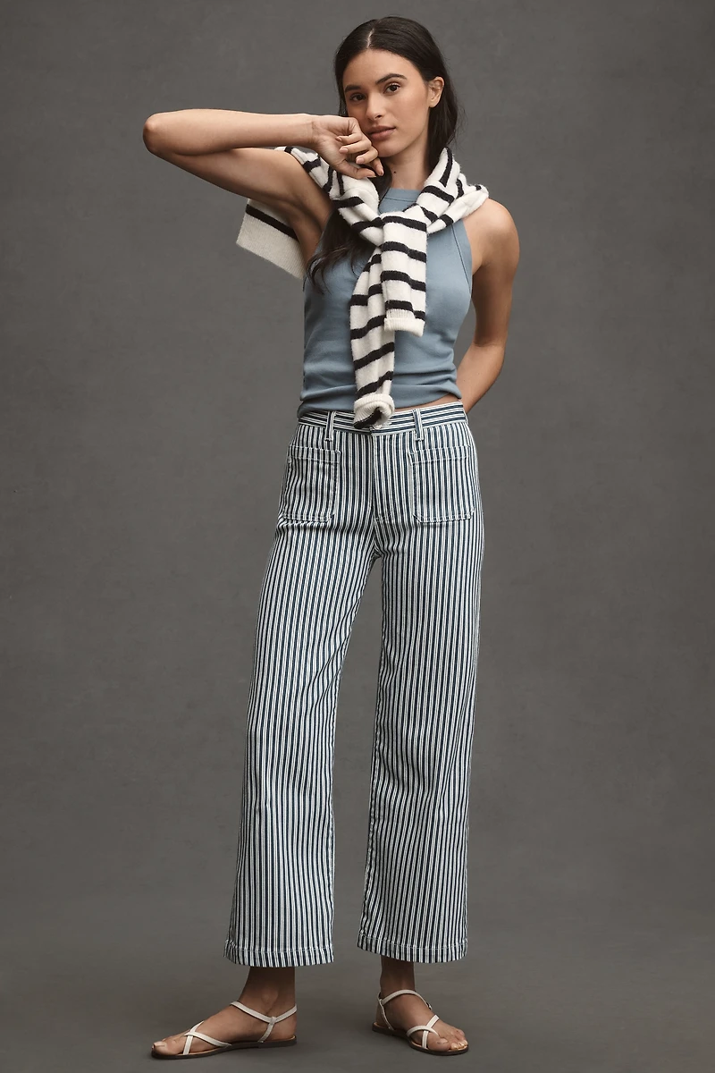 AG Kassie High-Rise Crop Wide Leg Jeans