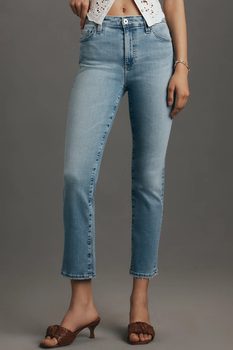 AG Mari Mid-Rise Crop Straight-Leg Jeans