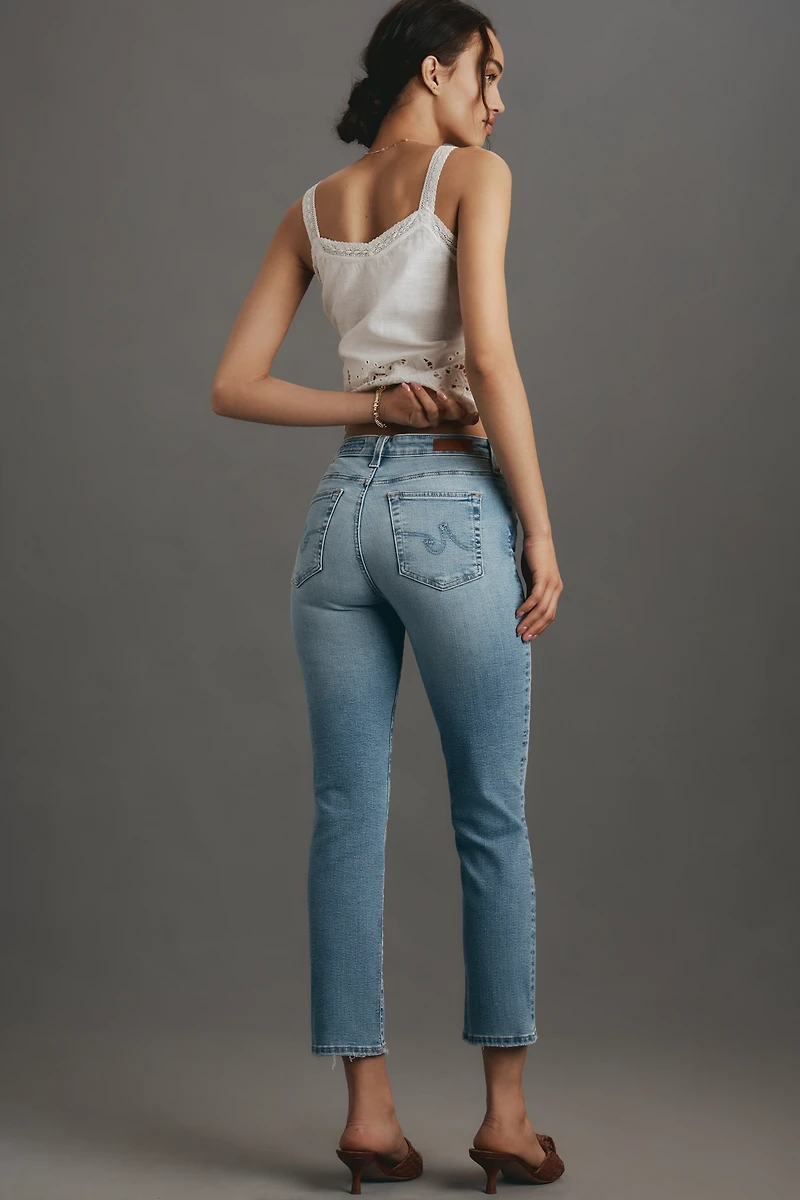 AG Mari Mid-Rise Crop Straight-Leg Jeans