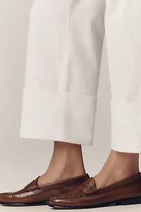 AG Saige High-Rise Wide-Leg Tie-Waist Crop Jeans
