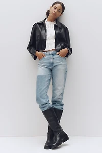 AG Brinley High-Rise Straight-Leg Jeans