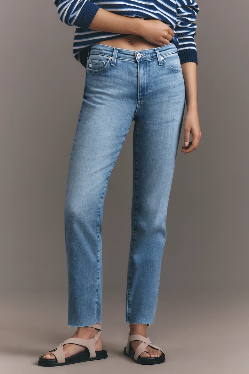 AG Mari Mid-Rise Straight-Leg Jeans