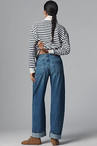 AG Mercer High-Rise Cuffed Taper Jeans