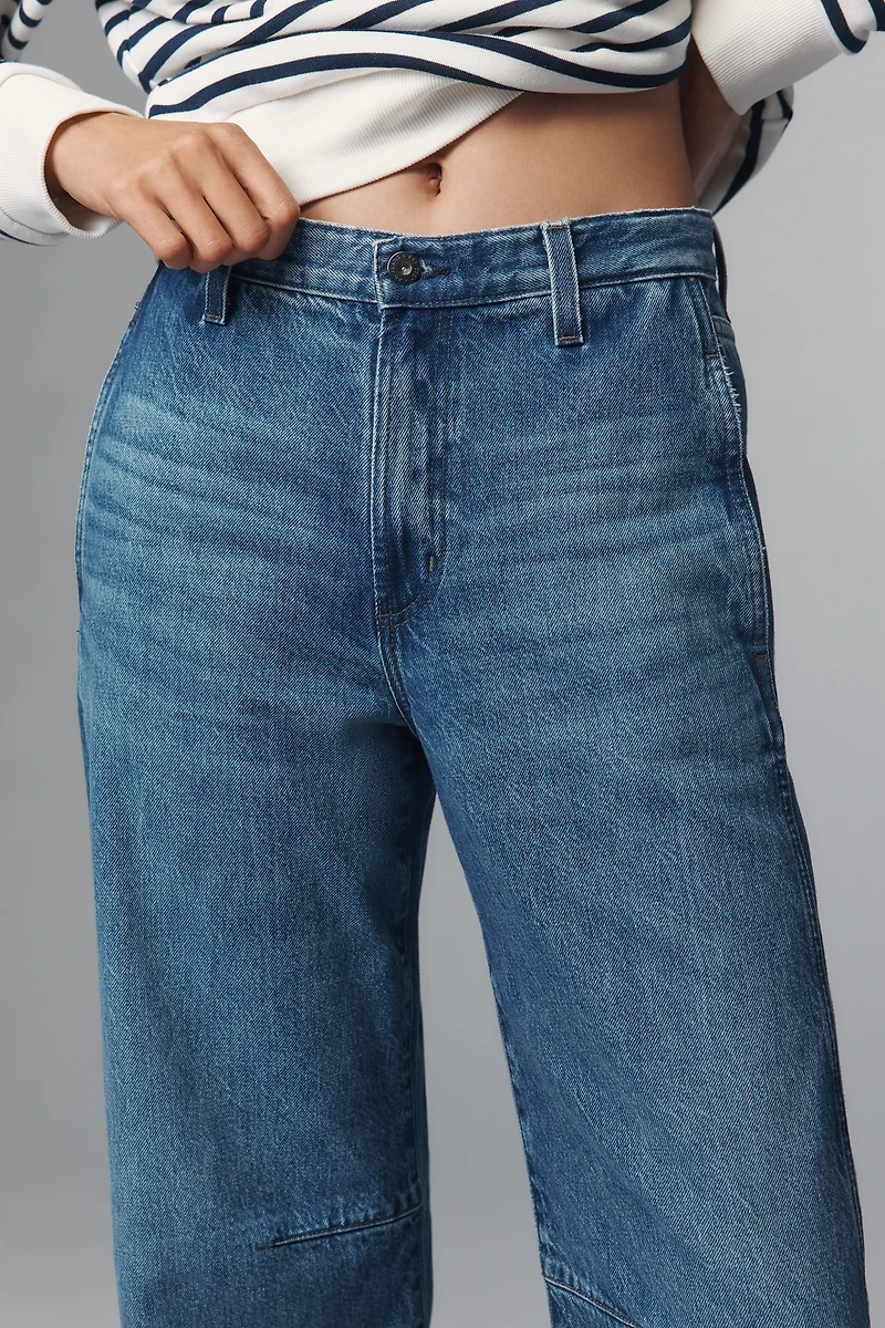 AG Mercer High-Rise Cuffed Taper Jeans