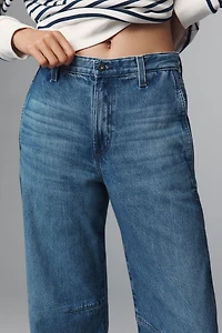 AG Mercer High-Rise Cuffed Taper Jeans