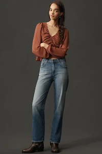 AG Brinley High-Rise Straight-Leg Jeans