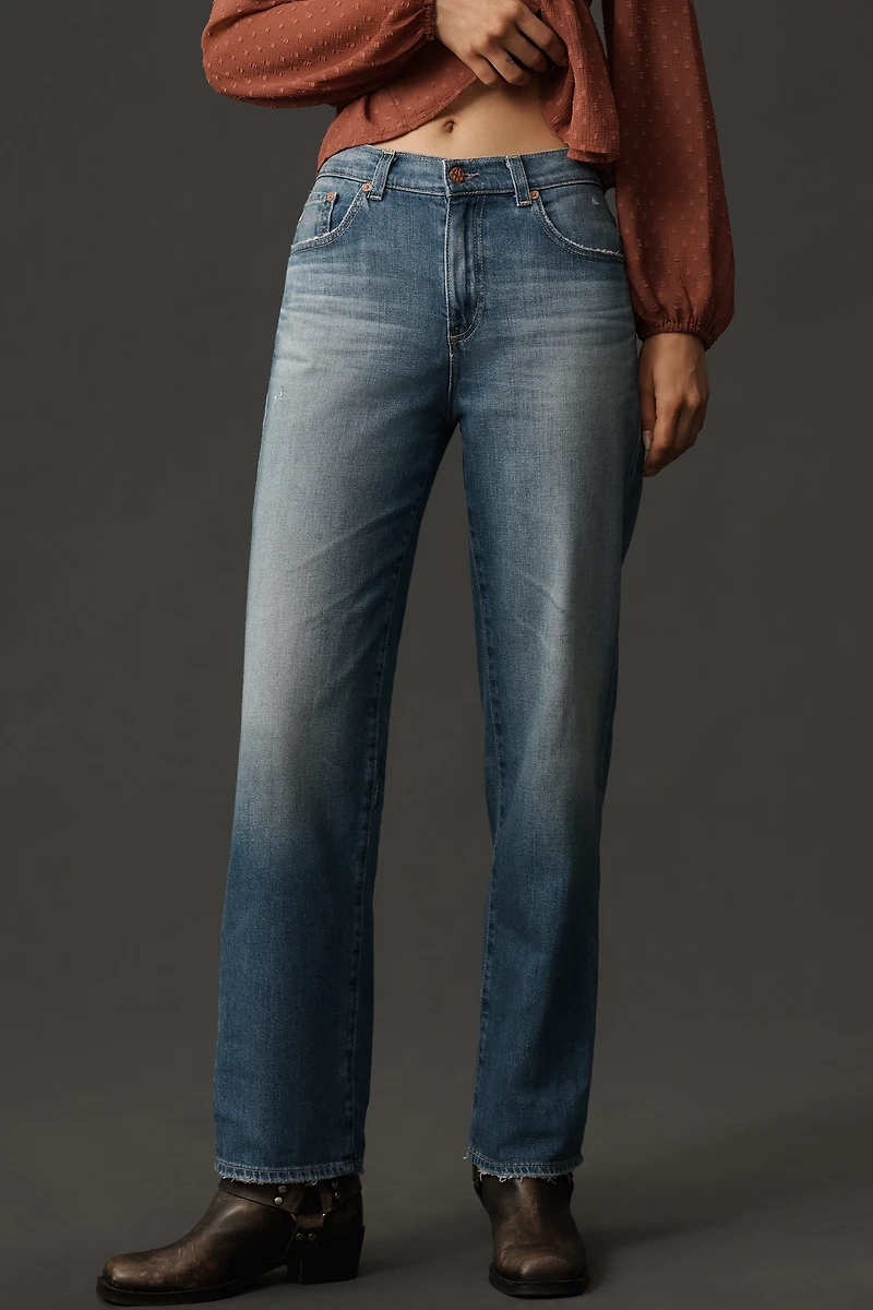 AG Brinley High-Rise Straight-Leg Jeans