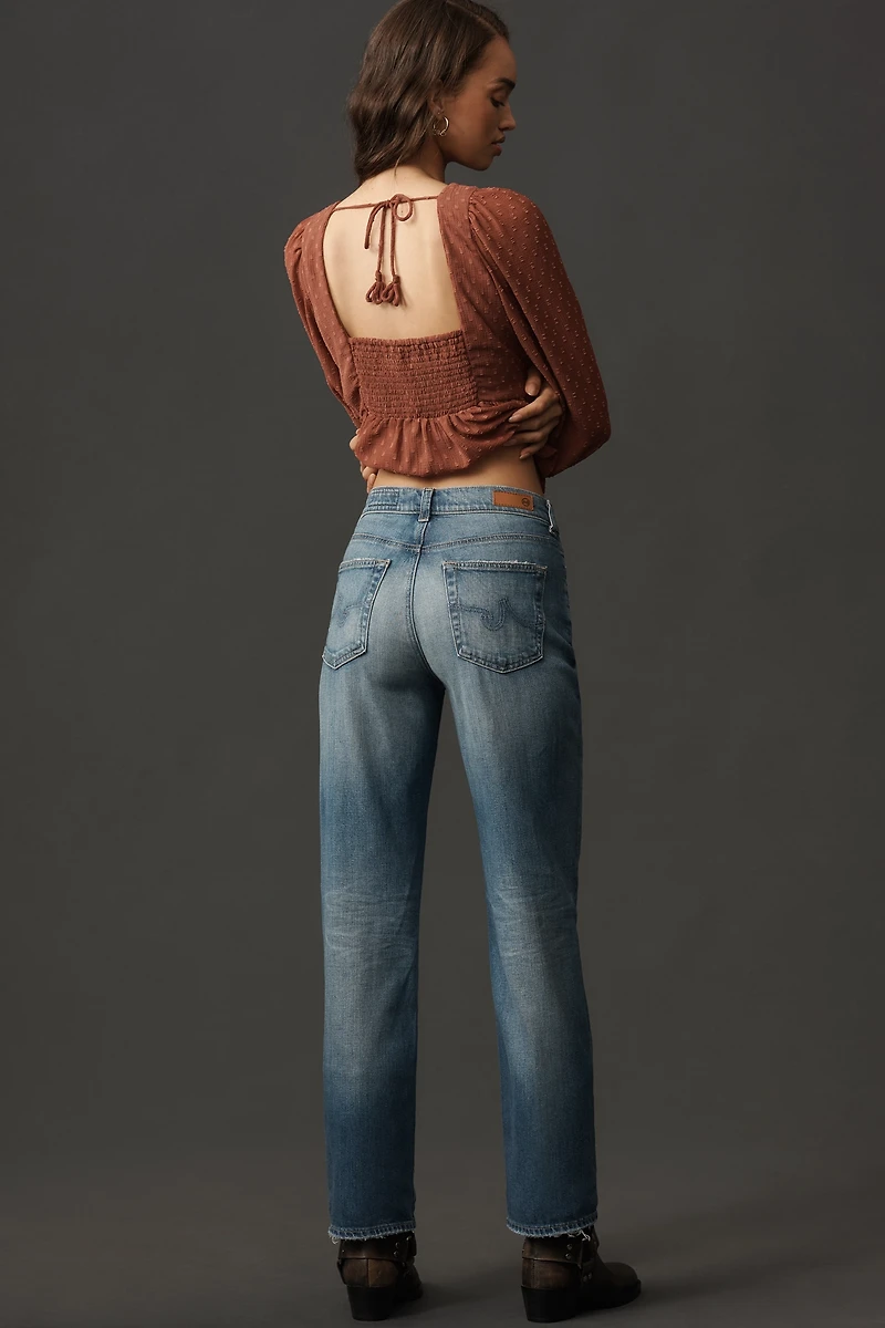 AG Brinley High-Rise Straight-Leg Jeans