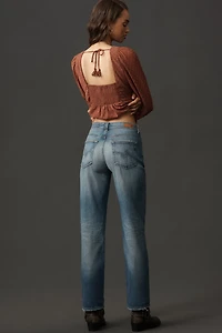 AG Brinley High-Rise Straight-Leg Jeans