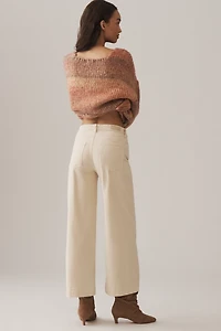 AG Saige Corduroy High-Rise Wide-Leg Crop Jeans