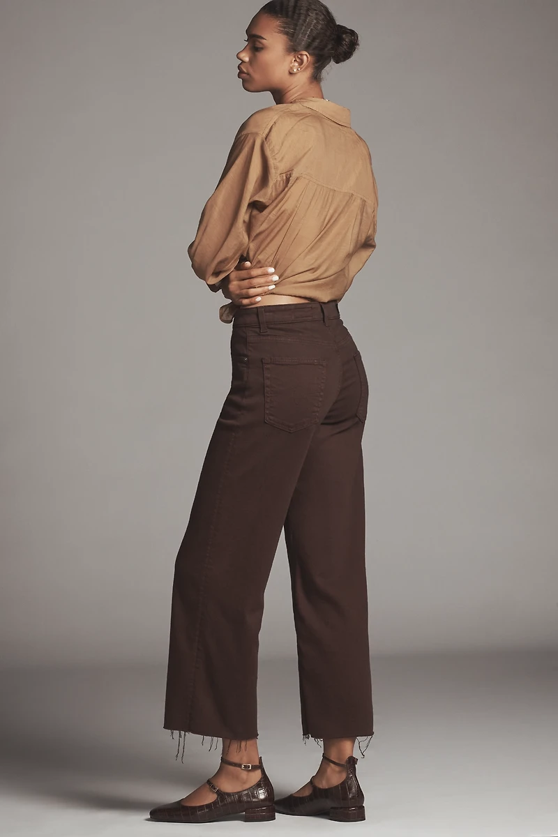 AG Saige High-Rise Crop Wide-Leg Jeans