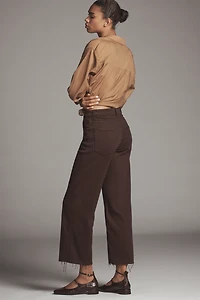 AG Saige High-Rise Crop Wide-Leg Jeans
