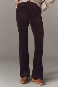 AG Farrah Velvet Mid-Rise Boot-Cut Jeans
