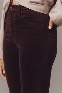 AG Farrah Velvet Mid-Rise Boot-Cut Jeans