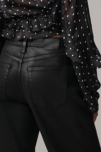 AG Coated Hattie High-Rise Tapered Crop Jeans