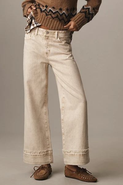 AG Saige High-Rise Crop Wide-Leg Jeans