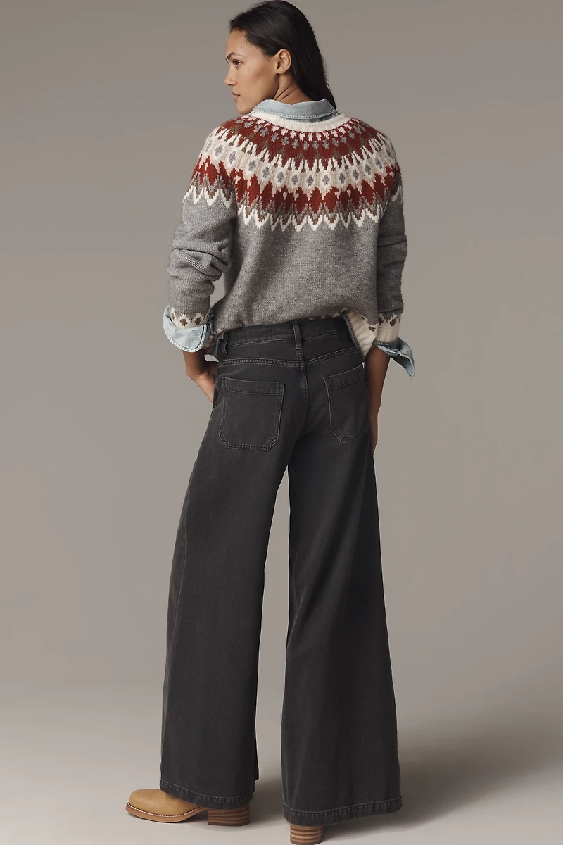 AG Posey High-Rise Wide-Leg Jeans
