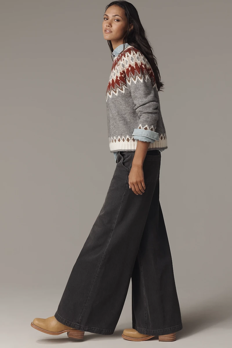AG Posey High-Rise Wide-Leg Jeans