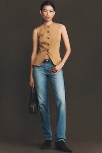 AG Sandra Mid-Rise Straight Leg Jeans
