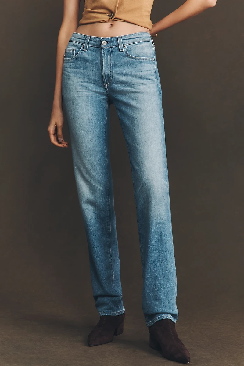 AG Sandra Mid-Rise Straight Leg Jeans