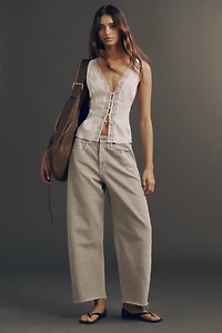 AG Hattie Crop High-Rise Tapered Jeans