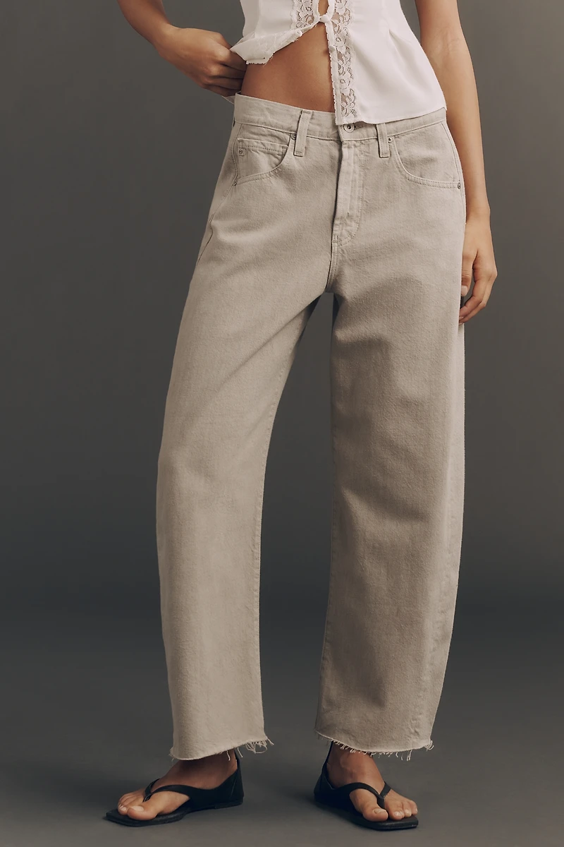 AG Hattie Crop High-Rise Tapered Jeans