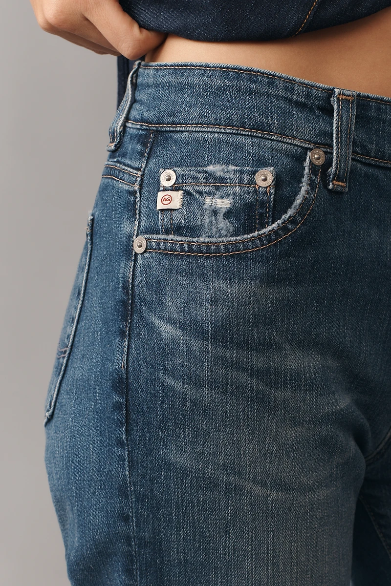 AG Mari Crop Mid-Rise Straight-Leg Jeans